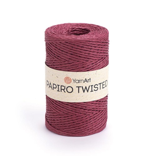 Włóczka Yarnart Papiro Twisted 1322 / rafia papierowa / śliwka