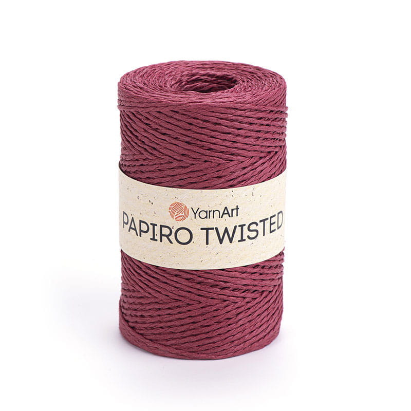 Włóczka Yarnart Papiro Twisted 1322 / rafia papierowa / śliwka