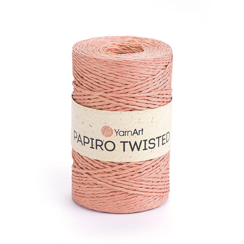 Włóczka Yarnart Papiro Twisted 1326 / rafia papierowa / róża