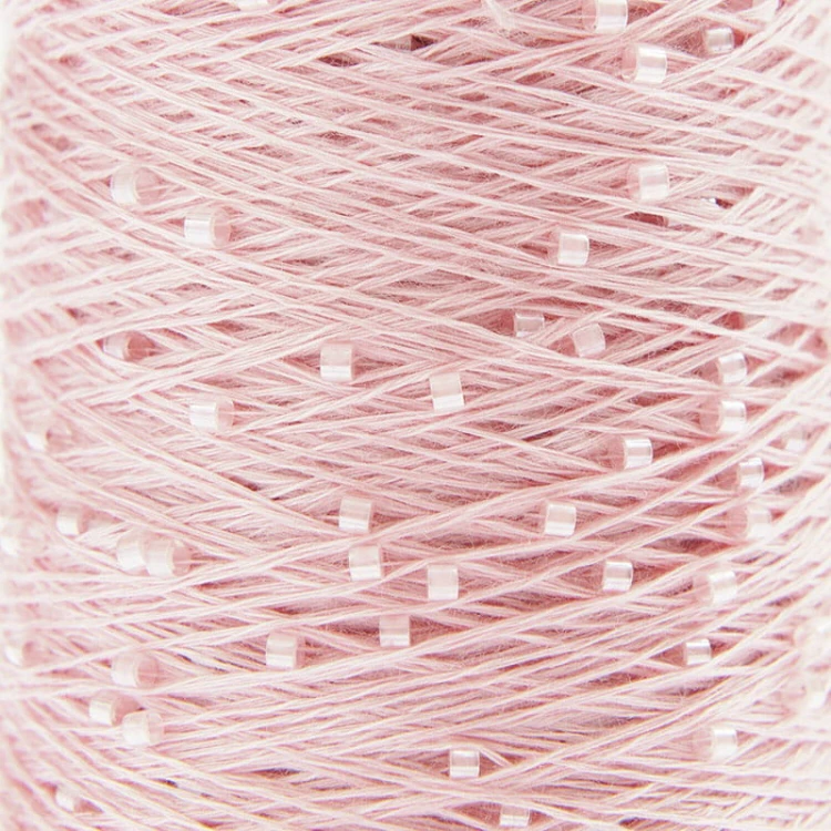 Włóczka / nić z koralikami Rico Design Creative Make It Perlchen 002 / kwarc
