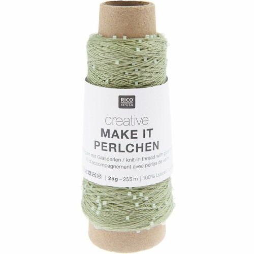 Włóczka / nić z koralikami Rico Design Creative Make It Perlchen 004 / jadeit