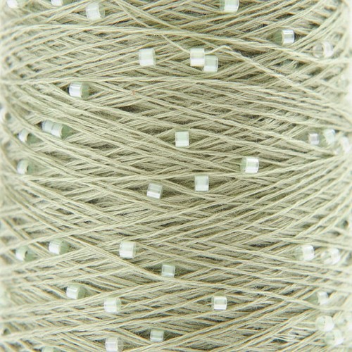 Włóczka / nić z koralikami Rico Design Creative Make It Perlchen 004 / jadeit