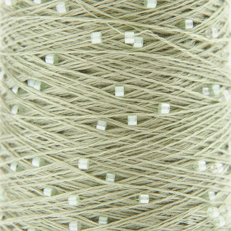 Włóczka / nić z koralikami Rico Design Creative Make It Perlchen 004 / jadeit