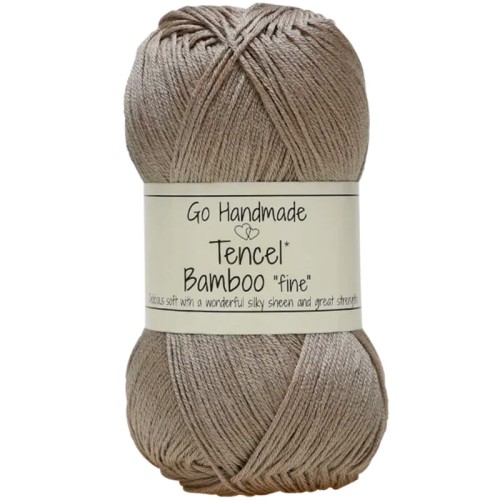 Włóczka Go Handmade Tencel Bamboo "fine" 17351 / jasny brąz