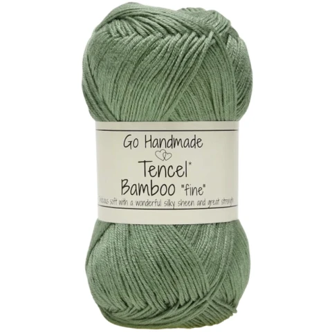Włóczka Go Handmade Tencel Bamboo "fine" 17354 / jasna zieleń