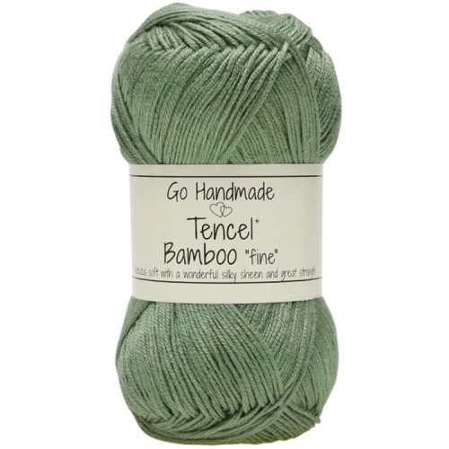 Włóczka Go Handmade Tencel Bamboo "fine" 17354 / jasna zieleń