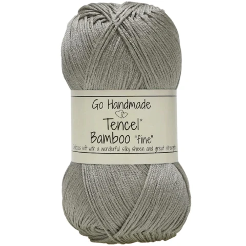 Włóczka Go Handmade Tencel Bamboo "fine" 17471 / szarobeżowy