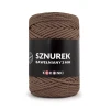 PREMIUM sznurek bawełniany by KOKONKI 3mm / rolka 100m / 314 orzech