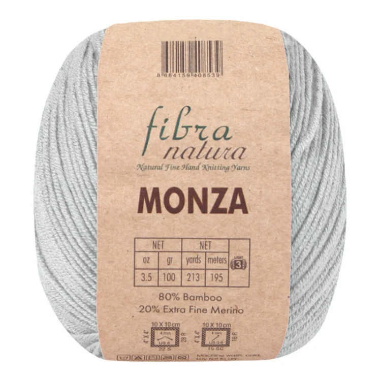 Włóczka Fibranatura Monza 26-27 / jasny stalowy