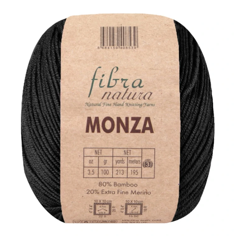 Włóczka Fibranatura Monza 26-29 / czerń