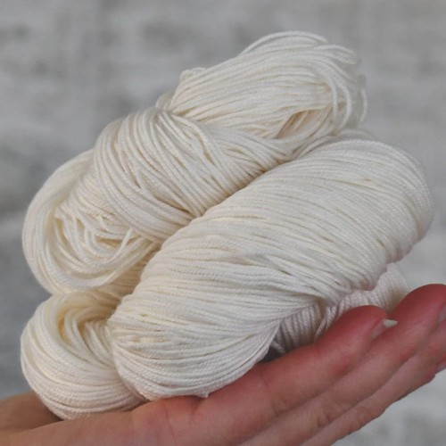 Włóczka / baza do farbowania Krypton Sock skarpetkowa / 425m / naturalny / merino nylon 4ply