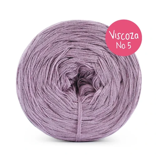 Włóczka KOKONKI Visco no. 5 - blady fiolet / 5 nitek / 400 m / 125 g - GOTOWY