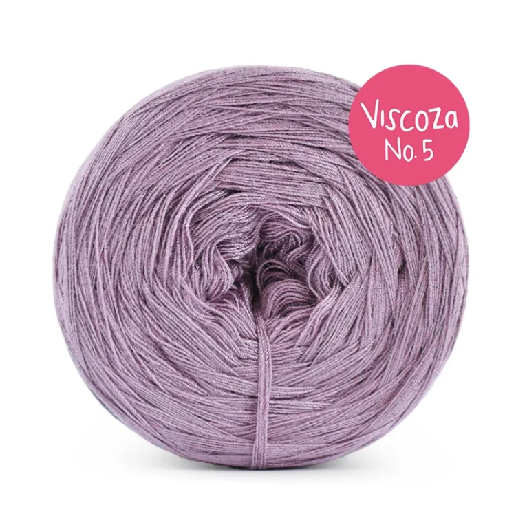 Włóczka KOKONKI Visco no. 5 - blady fiolet / 5 nitek / 400 m / 125 g - GOTOWY