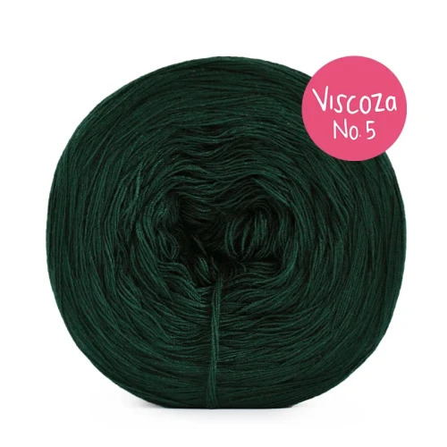 Włóczka KOKONKI Visco no. 5 - butelkowa zieleń / 5 nitek / 400 m / 125 g - GOTOWY