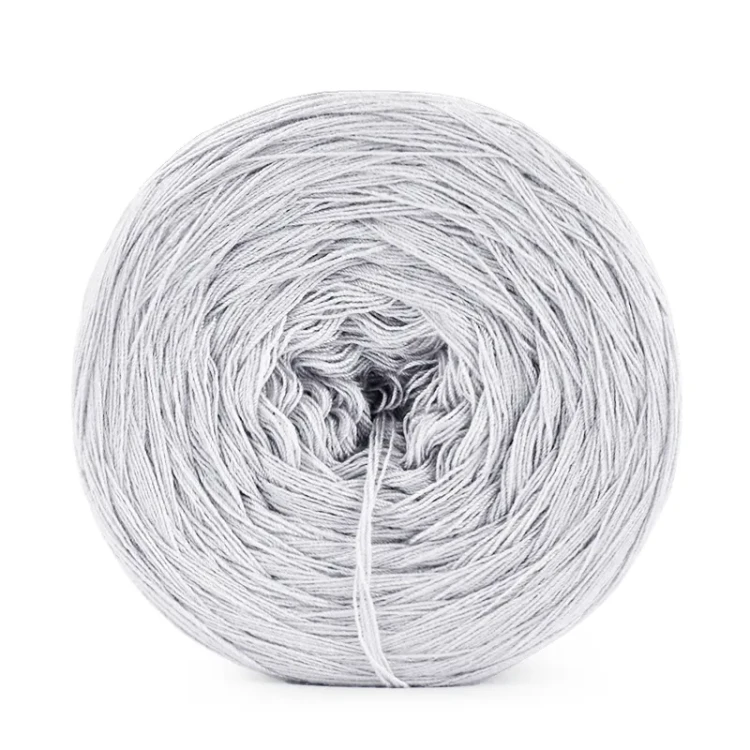 Włóczka KOKONKI Visco no. 5 - srebrzysty / 5 nitek / 400 m / 125 g - GOTOWY