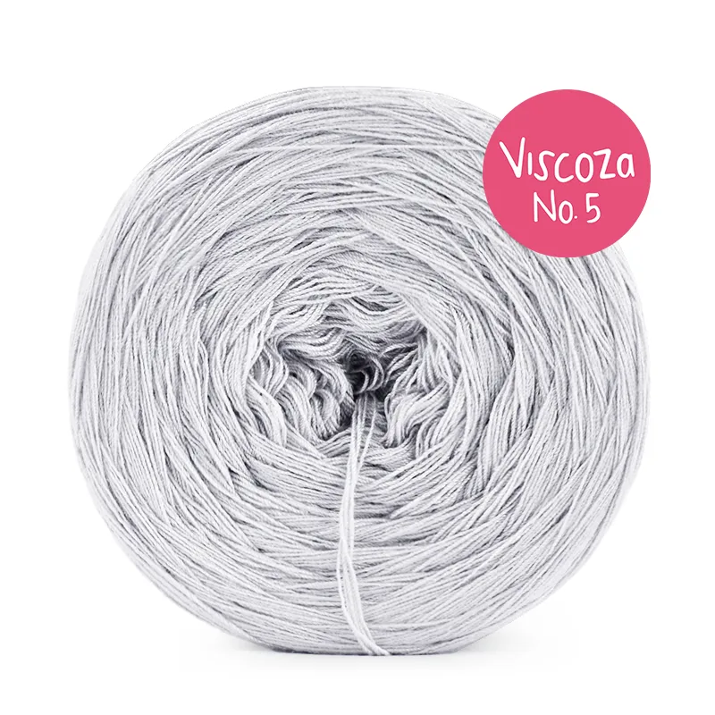 Włóczka KOKONKI Visco no. 5 - srebrzysty / 5 nitek / 400 m / 125 g - GOTOWY