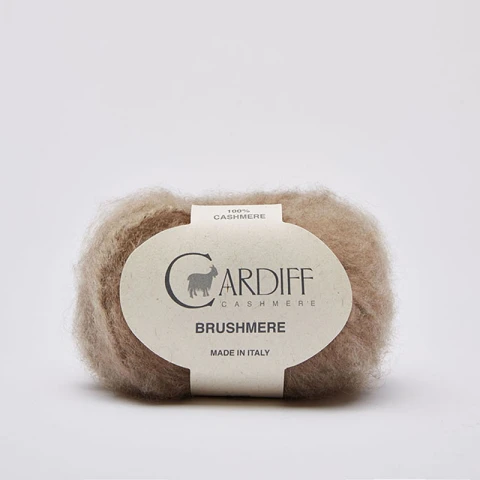 Włóczka Cardiff Brushmere 103 / brown / cappuccino