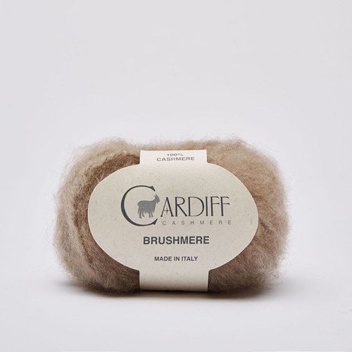 Włóczka Cardiff Brushmere 103 / brown / cappuccino