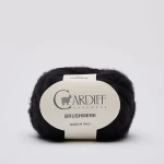 Włóczka Cardiff Brushmere 110 / black / czerń
