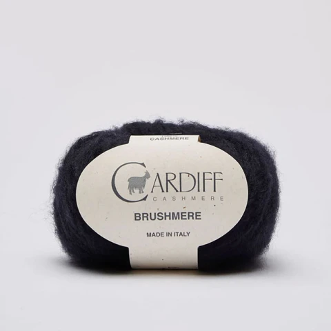 Włóczka Cardiff Brushmere 109 / navy / navy