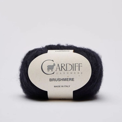 Włóczka Cardiff Brushmere 109 / navy / navy