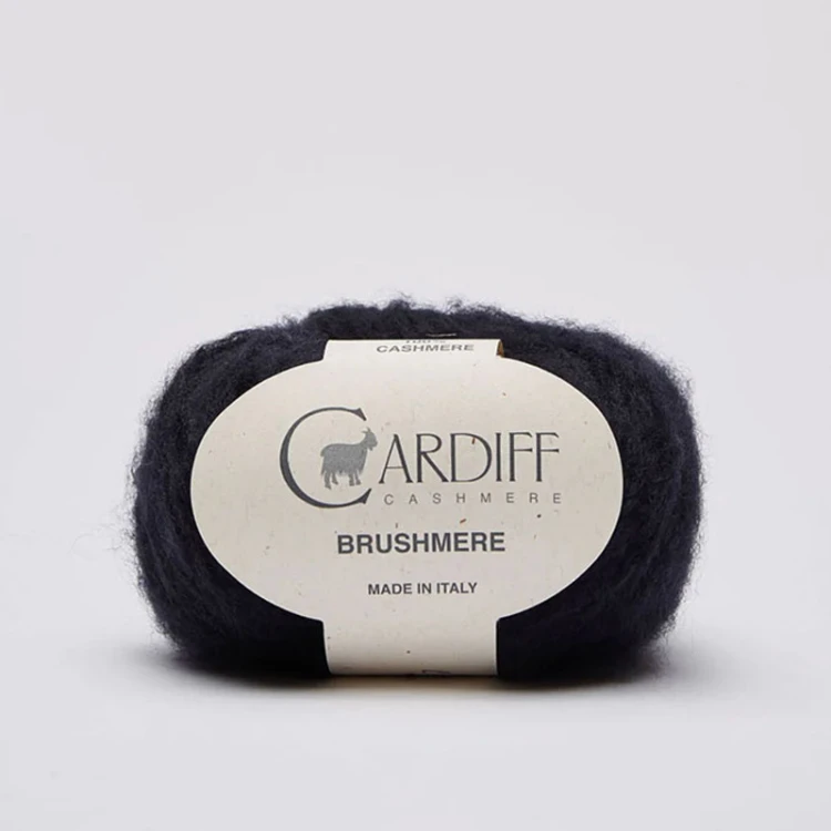 Włóczka Cardiff Brushmere 109 / navy / navy