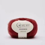 Włóczka Cardiff Brushmere 111 / rouge / wiśnia
