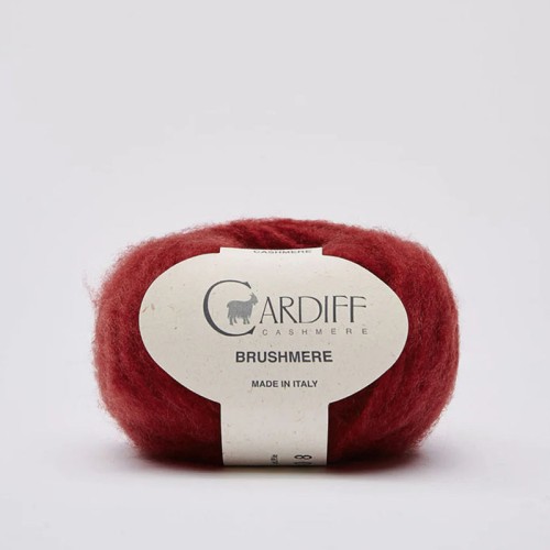 Włóczka Cardiff Brushmere 111 / rouge / wiśnia
