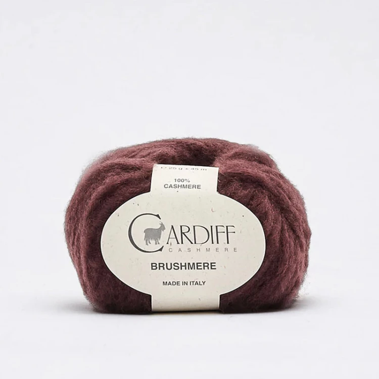 Włóczka Cardiff Brushmere 178 / buthan / kasztan