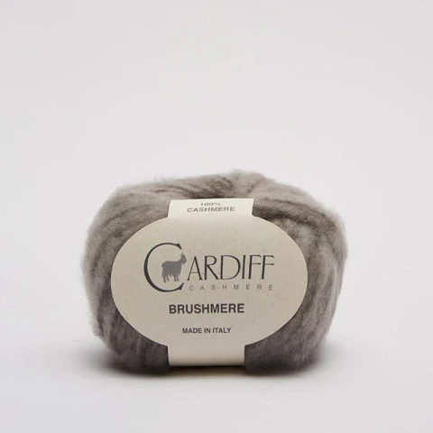 Włóczka Cardiff Brushmere 133 / galileo / ziemistoszary