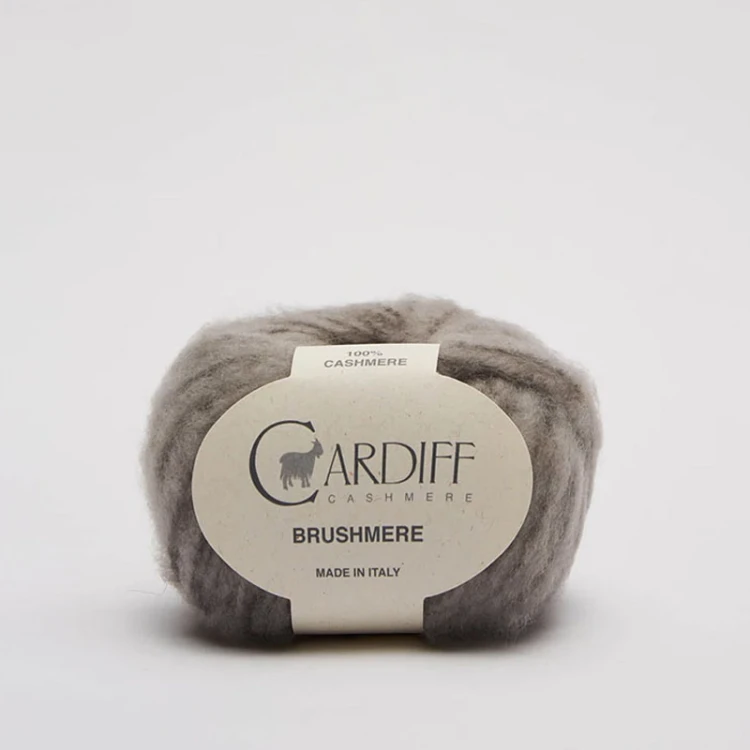 Włóczka Cardiff Brushmere 133 / galileo / ziemistoszary