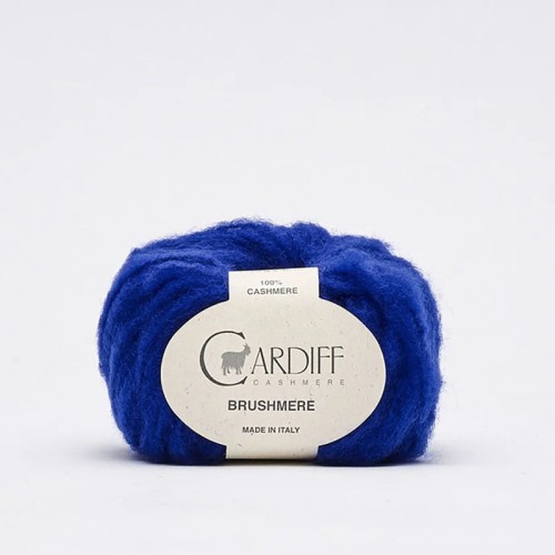 Włóczka Cardiff Brushmere 132 / zar / kobalt