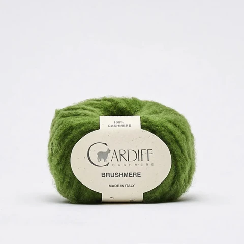 Włóczka Cardiff Brushmere 130 / memphis / ciemna zieleń