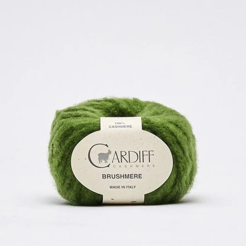 Włóczka Cardiff Brushmere 130 / memphis / ciemna zieleń