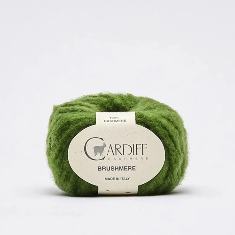 Włóczka Cardiff Brushmere 130 / memphis / ciemna zieleń