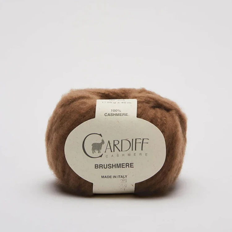 Włóczka Cardiff Brushmere 128 / sudan / mleczna czekolada