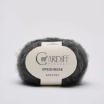 Włóczka Cardiff Brushmere 105 / grey mel / średni szary melanż