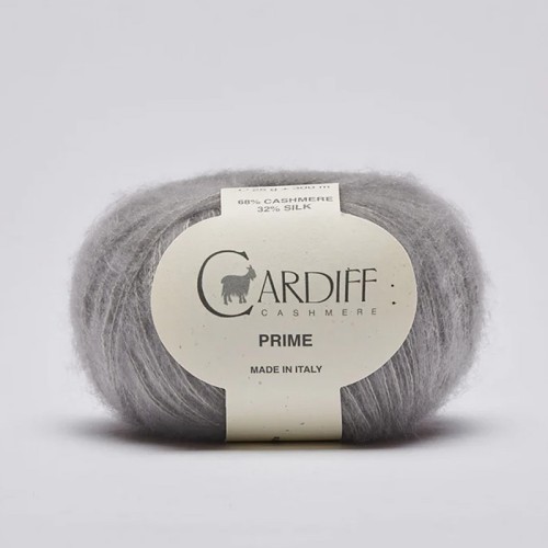 Włóczka Cardiff Prime 123 / piombo / jasny szary