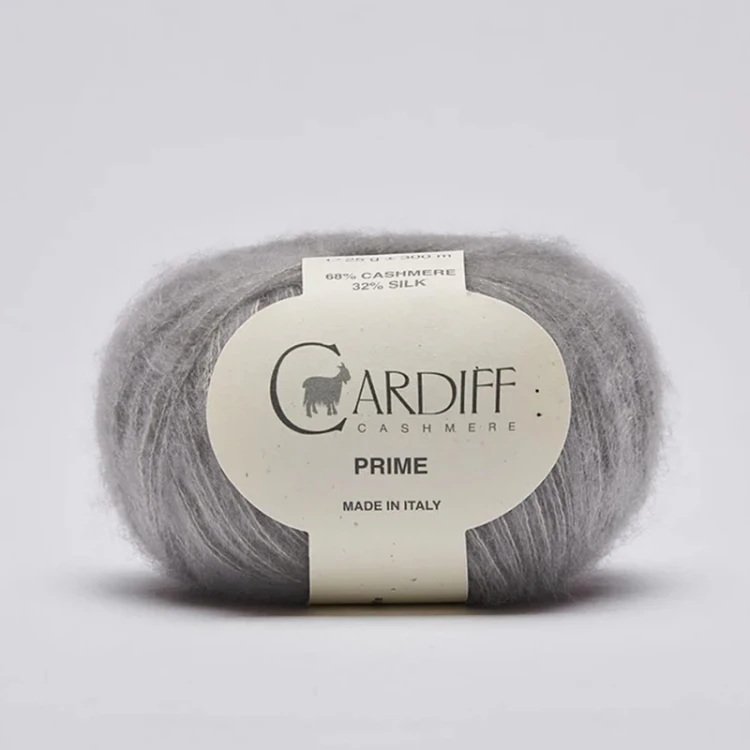 Włóczka Cardiff Prime 123 / piombo / jasny szary