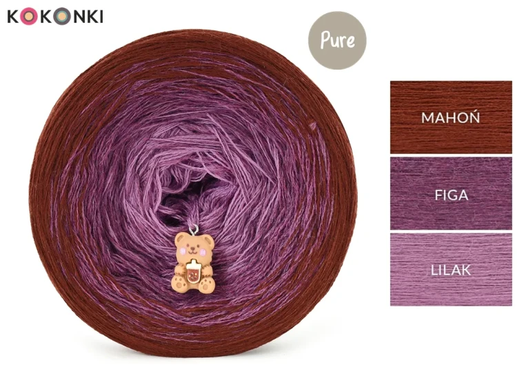 KOKONEK Pure P233 Soczysta Figa - Mahoń/figa/lilak