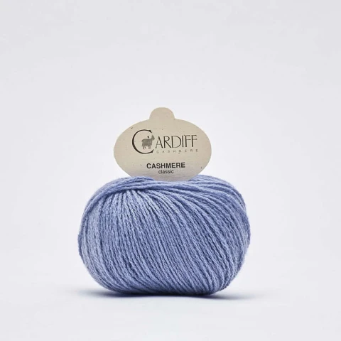 Włóczka Cardiff Cashmere Classic 748 / lilly / niebieskofioletowy