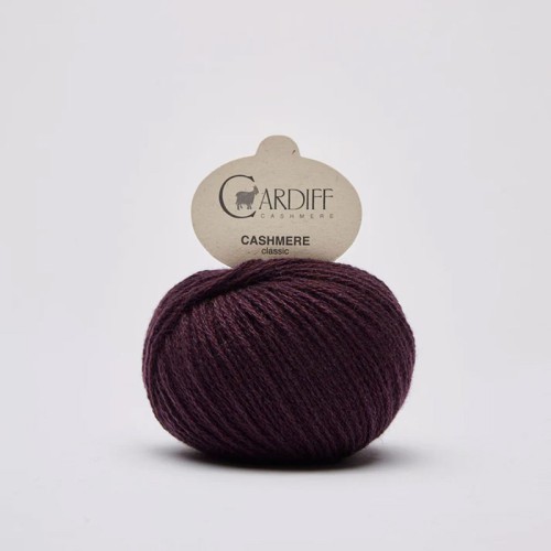 Włóczka Cardiff Cashmere Classic 741 / shiraz / winogrono