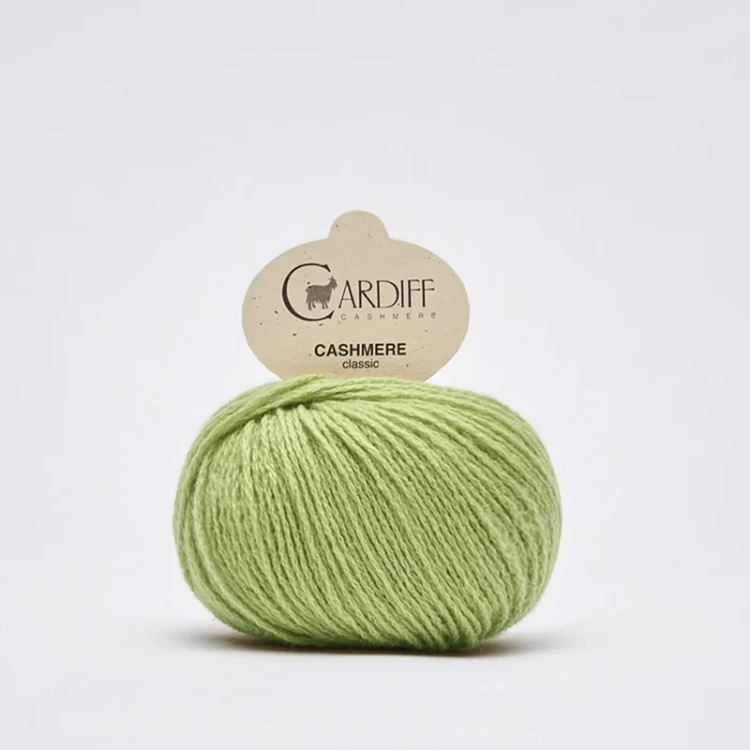 Włóczka Cardiff Cashmere Classic 737 / nobu / pistacja
