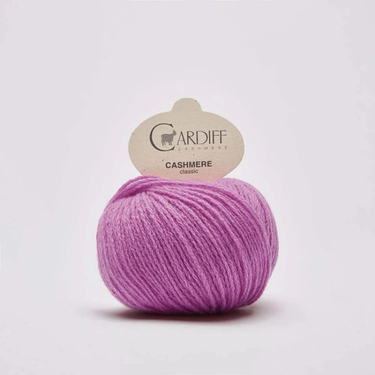 Włóczka Cardiff Cashmere Classic 735 / alaia / wrzos