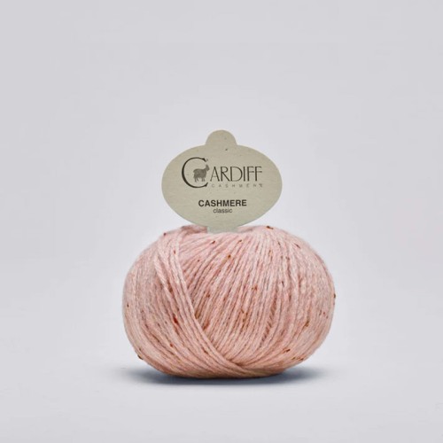 Włóczka Cardiff Cashmere Classic 323 / blush / rumieniec tweed