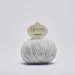 Włóczka Cardiff Cashmere Classic 319 / zoom / sól i pieprz tweed