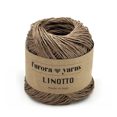 Włóczka Furora Yarns Linotto / orzech