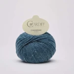 Włóczka Cardiff Cashmere Classic 324 / ocean / ciemny niebieski tweed