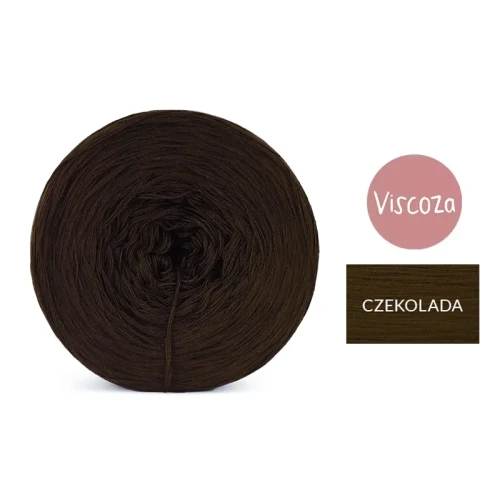 Włóczka KOKONKI Viscoza - czekolada / 3 nitki / 1200 m / 225g - GOTOWY