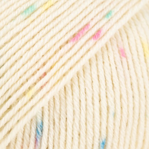 Włóczka Drops Baby Merino 106 / krem confetti / print